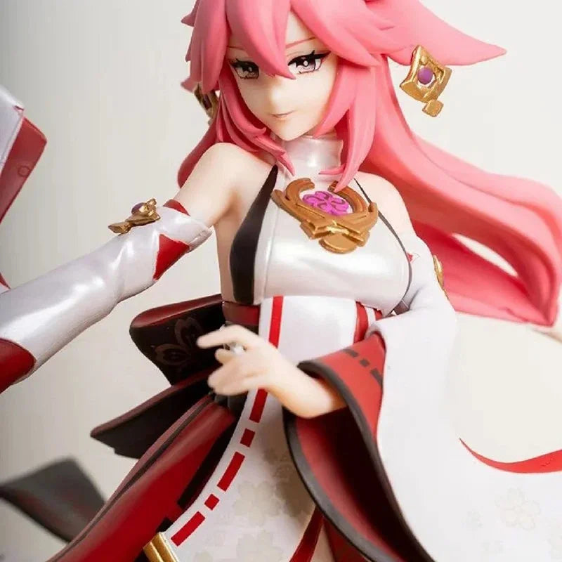 Genshin Impact Yae Miko Action Figure Beautiful Girl Collectible