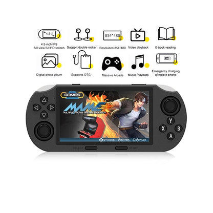 Handheld Game Console 4.5 Inch IPS Screen 64G Built-in 20000+ Games