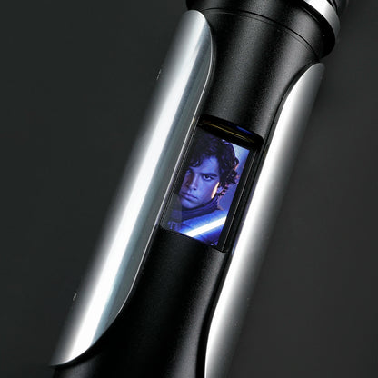 DamienSaber Force Heavy Dueling Light Saber Bluetooth Sensitive Smooth Swing Infinite Color Changing with 34 Sound Fonts