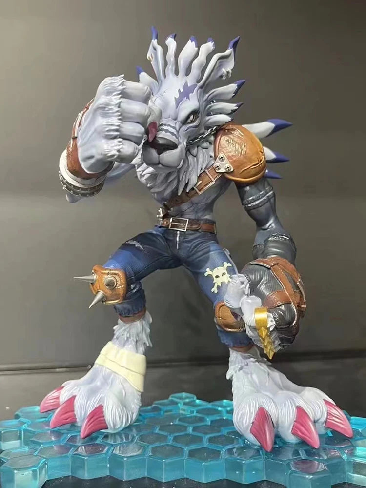 Digimon Adventure Were Garurumon Metal Greymon PVC Anime Figure