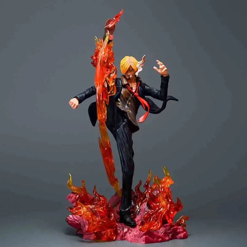 34cm One Piece Wifi Sanji 34cm PVC GK Statue Action Figures