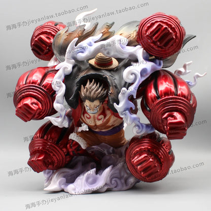 Anime One Piece Gear 4 Figure Gk Luffy Statue Monkey King Crow Cannon Luffy