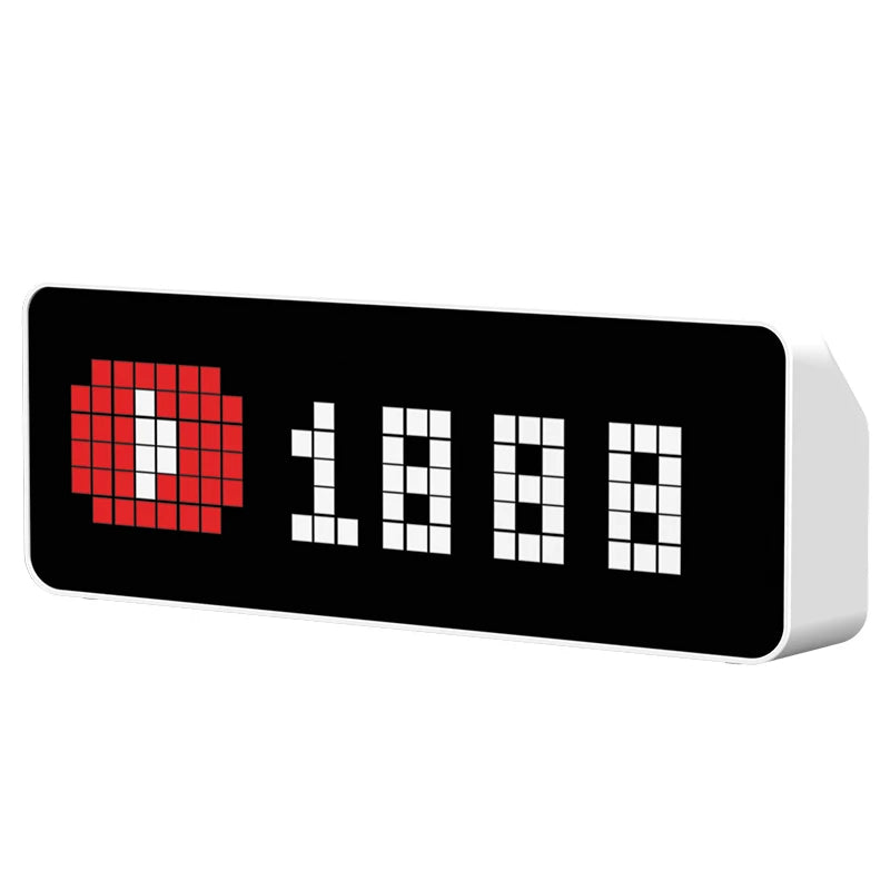 Smart Pixel Clock Simultaneous Pixelated Message Display