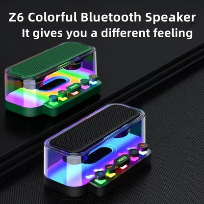 Wireless Bluetooth Speaker with HiFi Stereo Sound with Colorful Lights