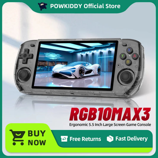 RGB10 MAX3 Retro Handheld Game Console RK3566 5 Inch 1280*720 Ips Screen Open-Source Retro Gaming Children's Gifts