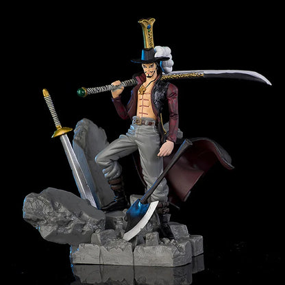 Hot 15cm One Piece Figures Eagle Eye Dracule Mihawk Anime Figure