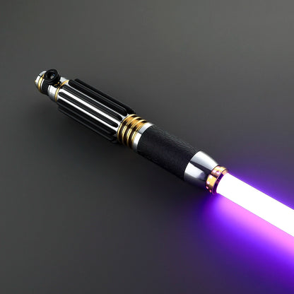 DamienSaber Mace Windu Lightsaber Sensitive Smooth Swing Light Saber Xeno3.0 Pixel Heavy Dueling Metal Handle with 34 Fonts