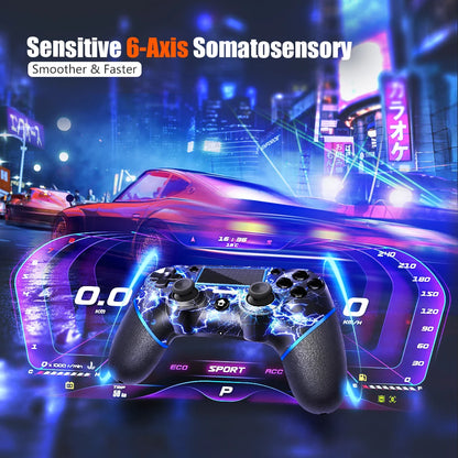 Wireless Gaming Controller with 6-Axis Gyro 3.5mm Audio For MP4