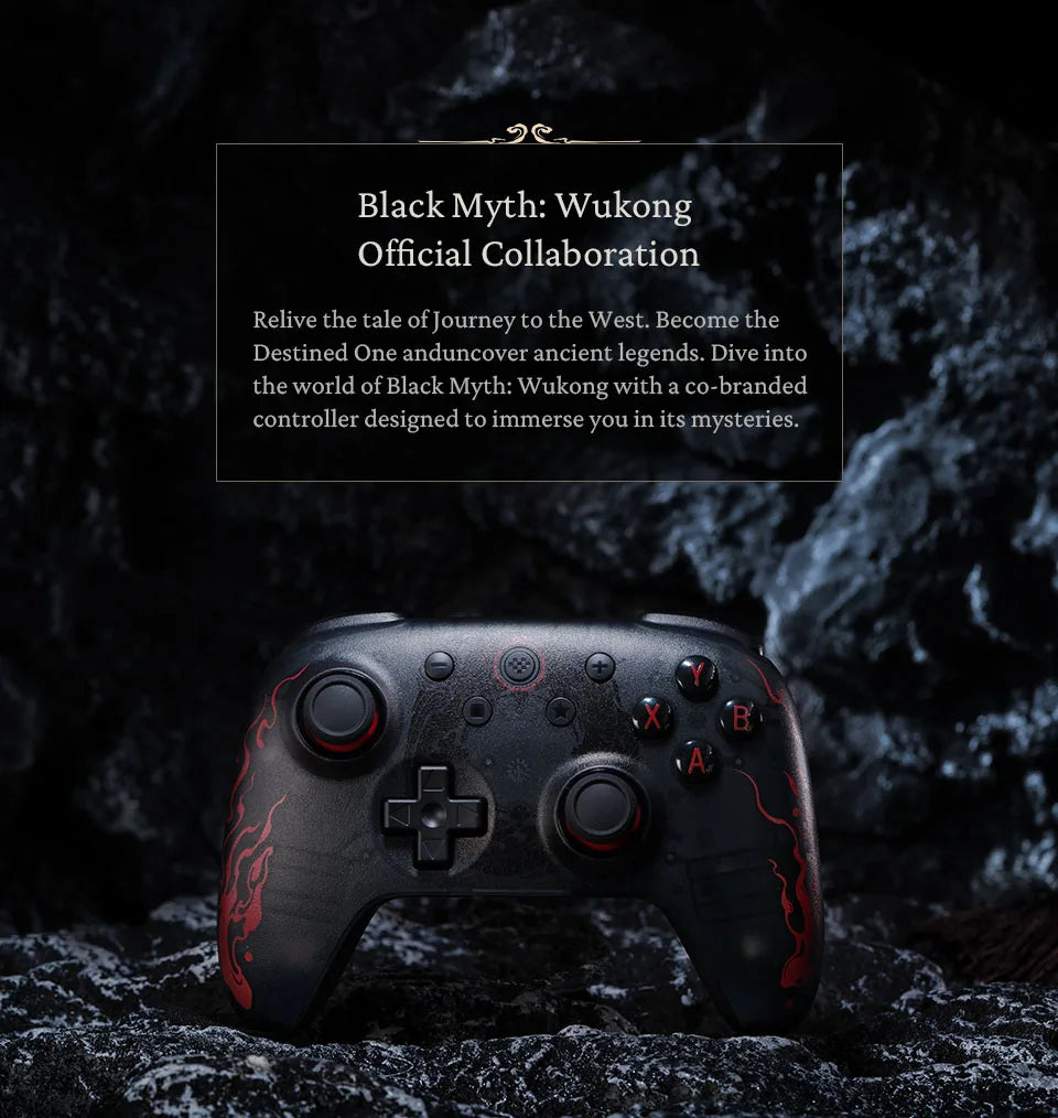 Wireless Gaming Controller for PC, Windows 10, 11, Steam Deck, Raspberry Pi, Android - Black Myth: Wukong