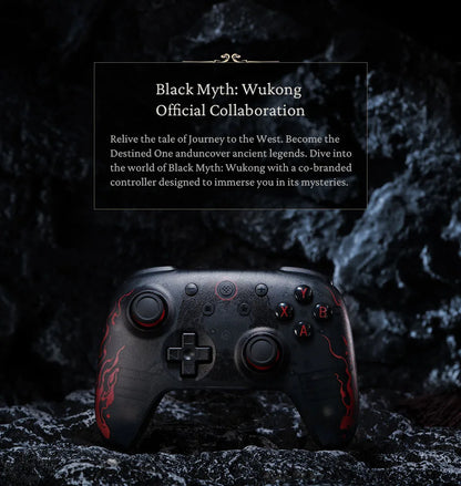 Wireless Gaming Controller for PC, Windows 10, 11, Steam Deck, Raspberry Pi, Android - Black Myth: Wukong