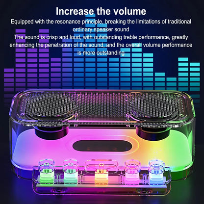 Wireless Bluetooth Speaker with HiFi Stereo Sound with Colorful Lights