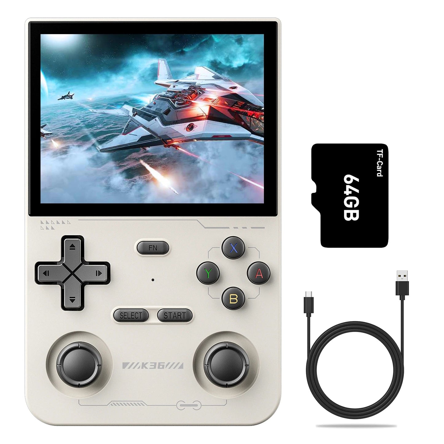 Handheld Game Console 3.5Inch IPS 640x480 Screen 64GB Memory