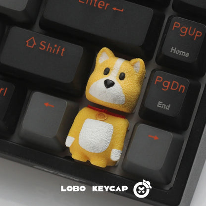 Party Animals Keycaps Hand-made Resin Keycap Mechanical Keyboard Keycaps Kawaii Customized Gaming Accessories Gifts