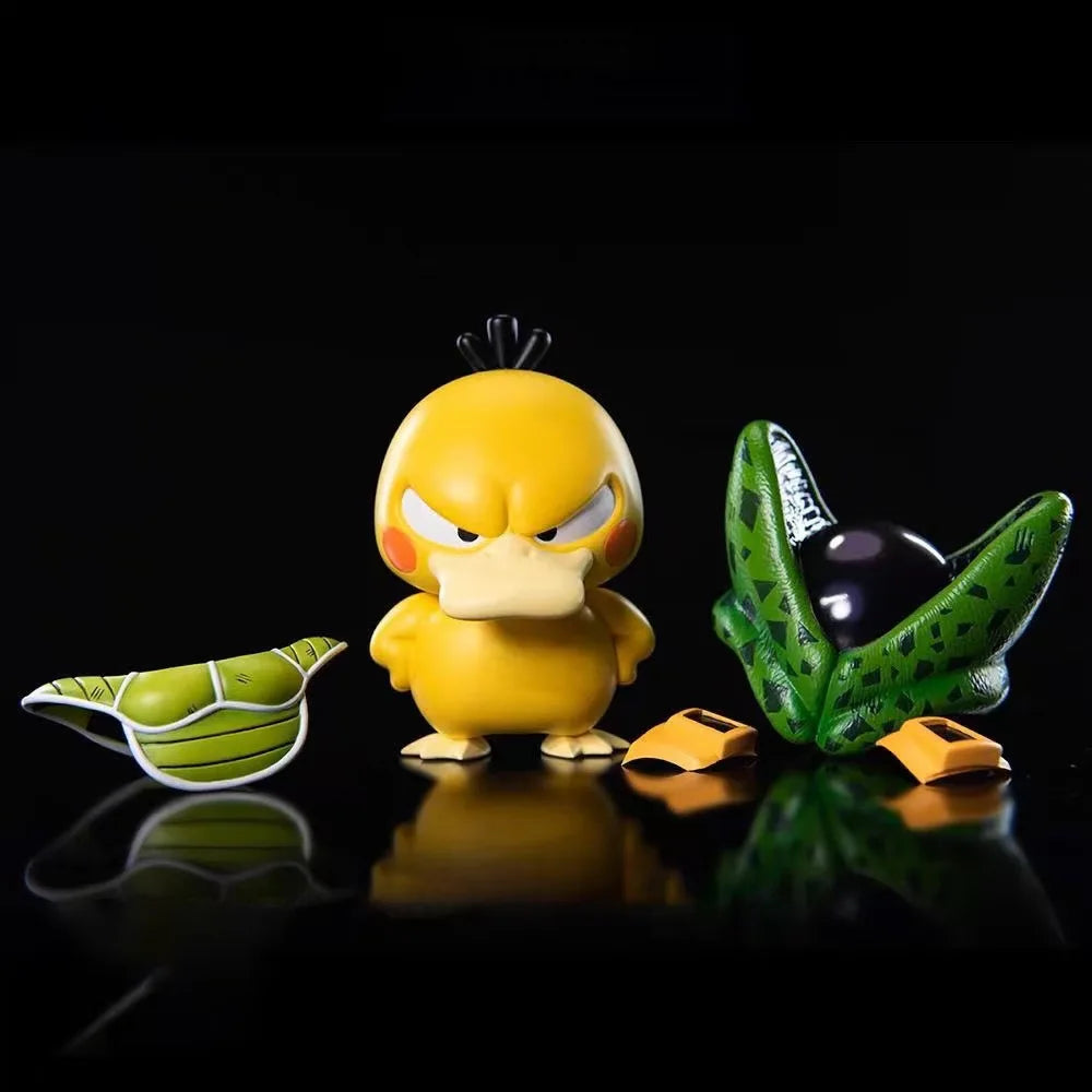 9cm Psyduck Duck Cos Dragon Ball Cell Cute PVC Action Figure