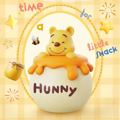 Cute Winnie The Pooh Night Light Silicone Material Soft Light