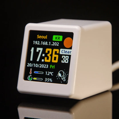 Ultra Smart WiFi Weather Forecast Station Bed Clock Plug in