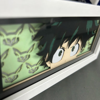 RGB Anime Decoration Lightbox My Hero Academia Izuku Lightbox Gaming Lighting