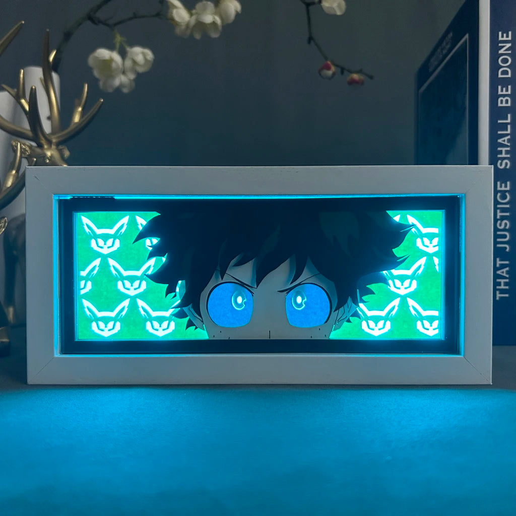 RGB Anime Decoration Lightbox My Hero Academia Izuku Lightbox Gaming Lighting