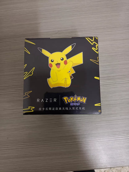 Pokemon Pikachu Earphones Wireless Bluetooth 5.0 Razer Sport Noise Reduction Headphones Touch Control Microphone Universal Gifts