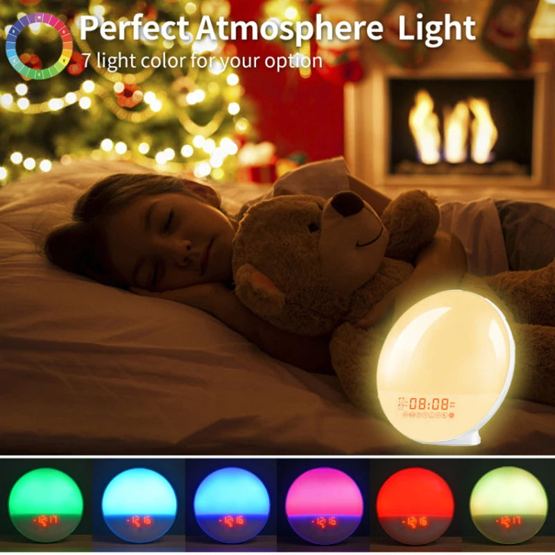 Sunrise Alarm Clock Wake Up Light Clock Sunrise/Sunset