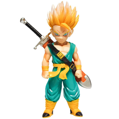 Tranx Double Headed Carving Doll Dragon Ball Z Doll Model Super Saiyan Wu Fan Figures