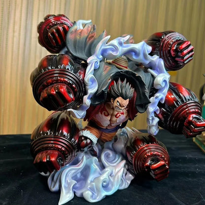 Anime One Piece Gear 4 Figure Gk Luffy Statue Monkey King Crow Cannon Luffy