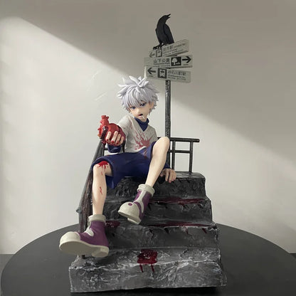 34cm Hunter x Hunter Killua Zoldyck PVC Action Figure Anime Figure