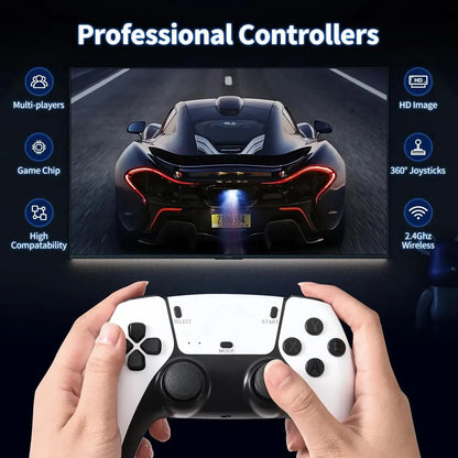 4K Video Juegos TV Game Console Wireless Gamepads Two-player