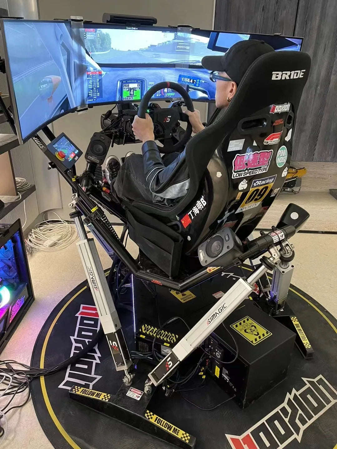 racing simulator 6-axis dynamic cockpit 6-axis force platform speed magic