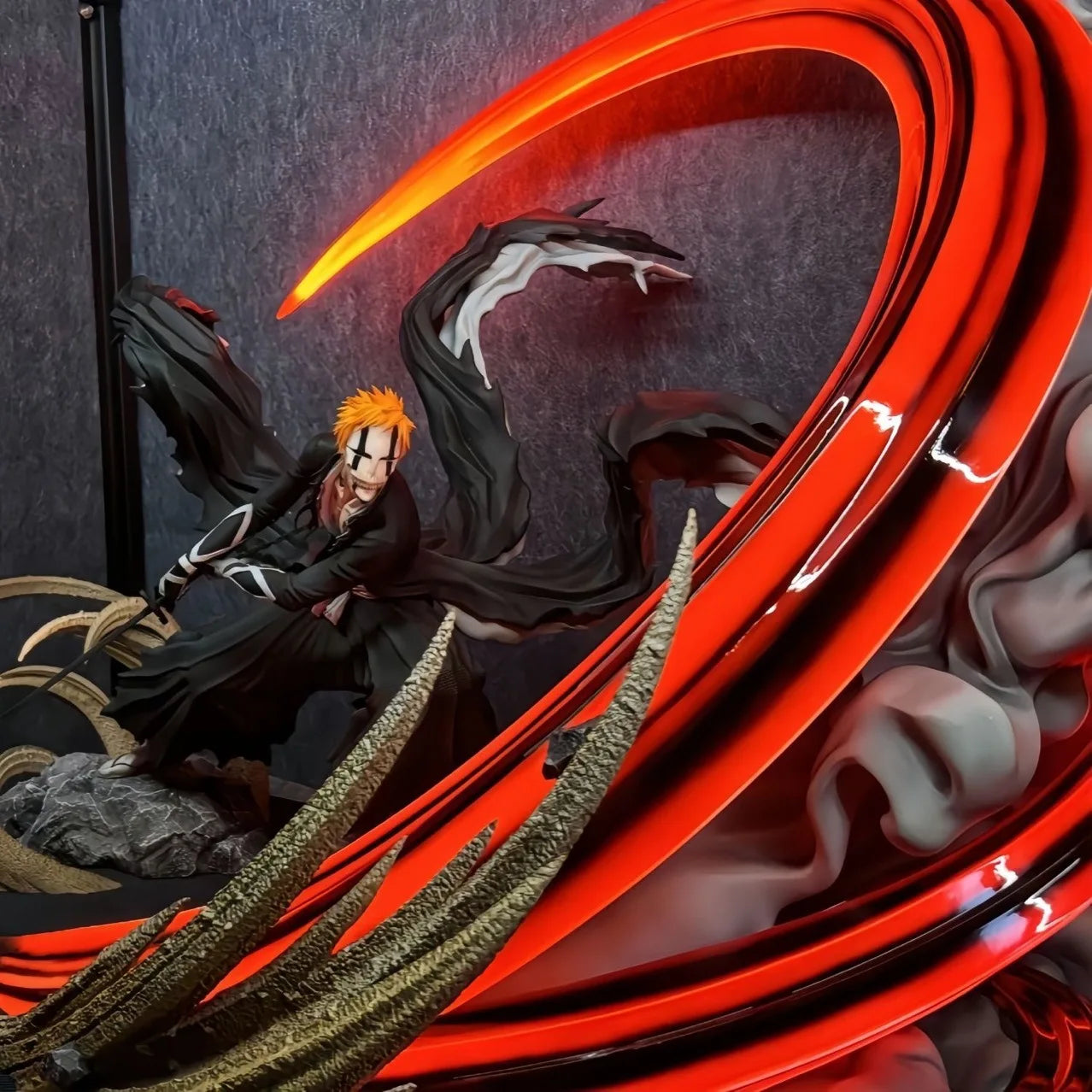 35cm Lchigo Kurosaki Figure Getsuga Tensho Ichigo Special Effects Figure With Light