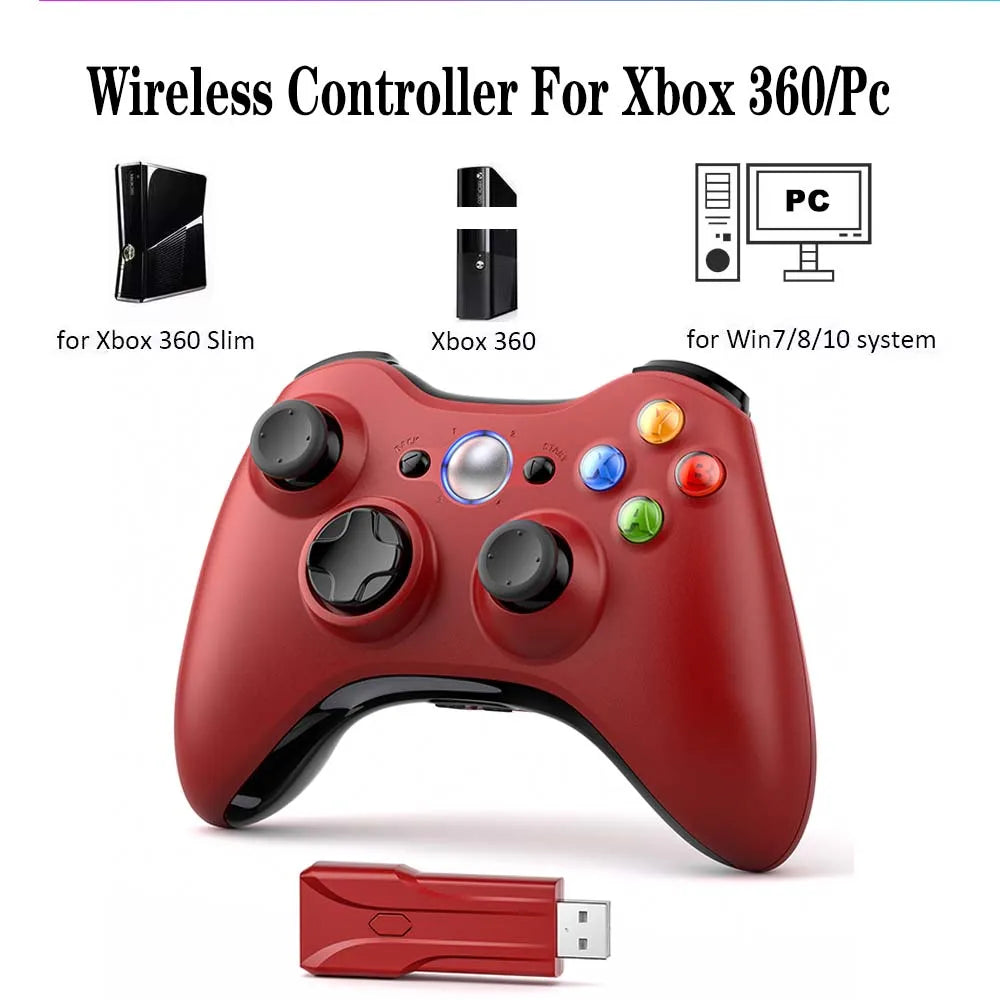 Xbox 360 Wireless Gaming Controller For Xbox Gamepad 6-axis Joystick