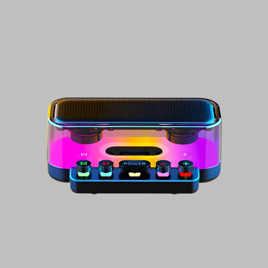 Wireless Bluetooth Speaker with HiFi Stereo Sound with Colorful Lights