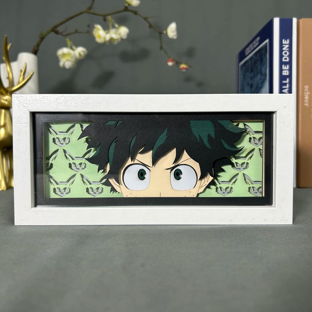 RGB Anime Decoration Lightbox My Hero Academia Izuku Lightbox Gaming Lighting