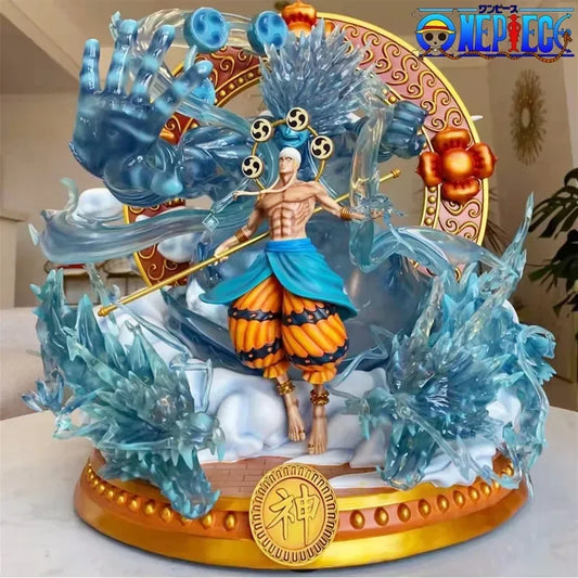 35cm One Piece Anime Figure Thor Enel Gk Figurine