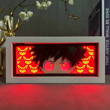 RGB Anime Decoration Lightbox My Hero Academia Izuku Lightbox Gaming Lighting