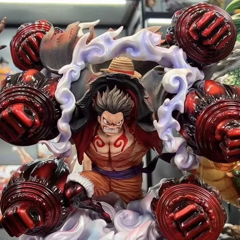 Anime One Piece Gear 4 Figure Gk Luffy Statue Monkey King Crow Cannon Luffy