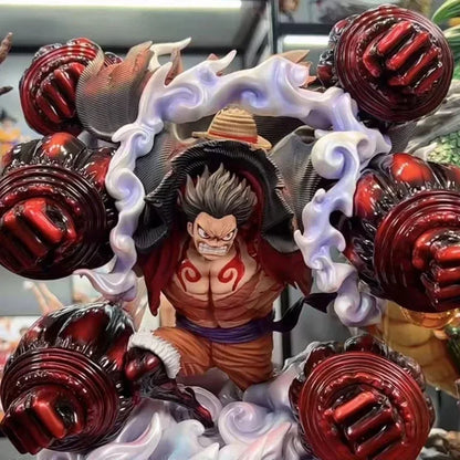 Anime One Piece Gear 4 Figure Gk Luffy Statue Monkey King Crow Cannon Luffy