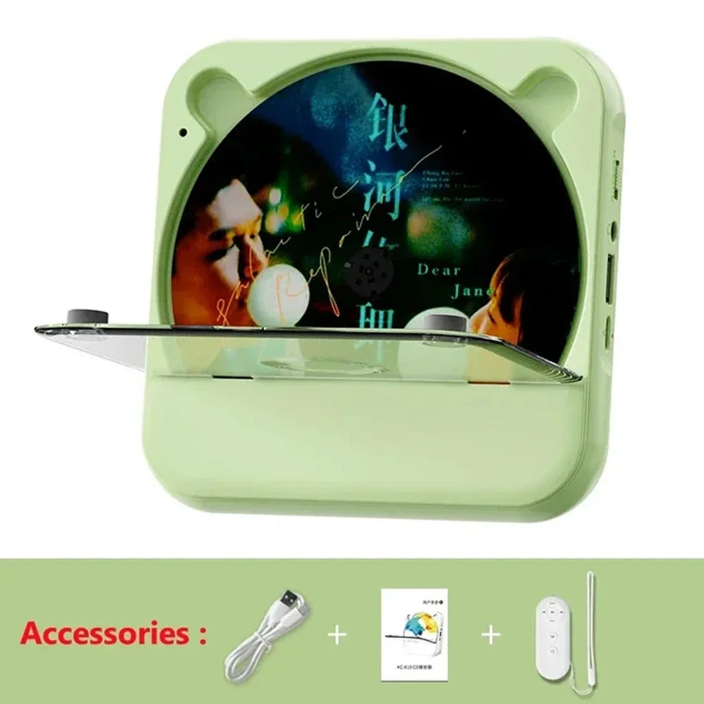 Portable CD Player KC-818 Stereo Playback Bluetooth 5.1 Built-in 2000mAH Battery