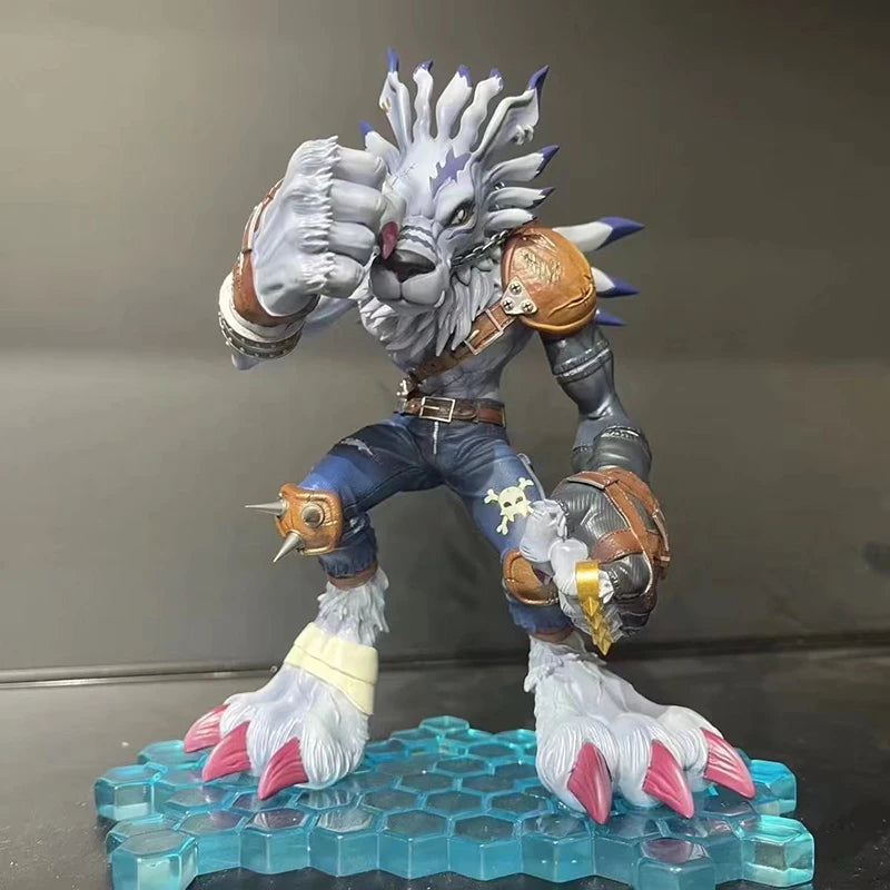 Digimon Adventure Were Garurumon Metal Greymon PVC Anime Figure