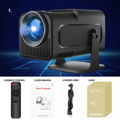 Cinema portable Projector 4K Android 11 Dual Wifi6 BT5.0 1920*1080P