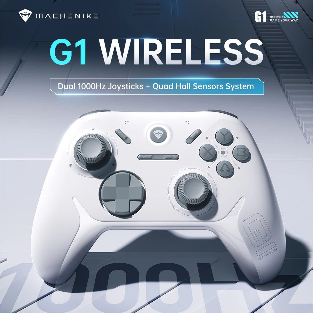 Wireless Gaming Controller with 1K Polling Rate Hall Effect Trigger Joystick