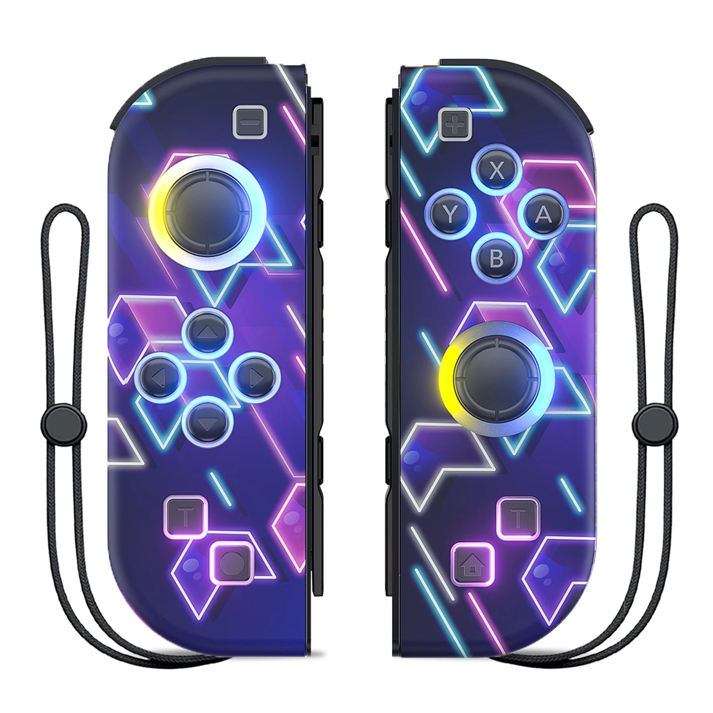 Wireless RGB Gaming Controller Grip Support Wake-Up And Turbo Function 6 Axis