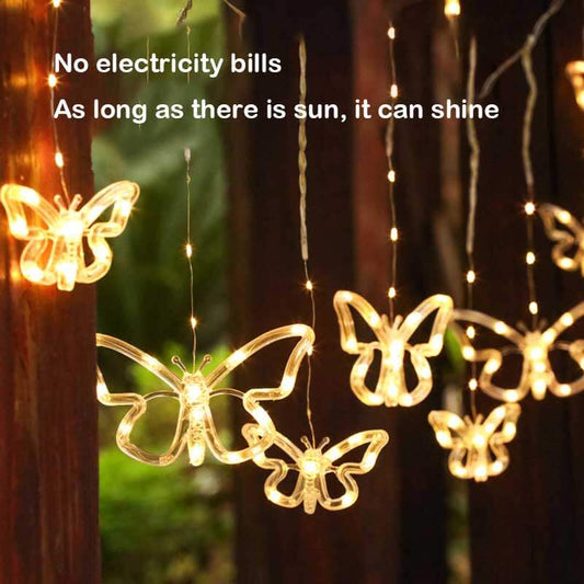 Solar String Butterfly Lights Outdoor