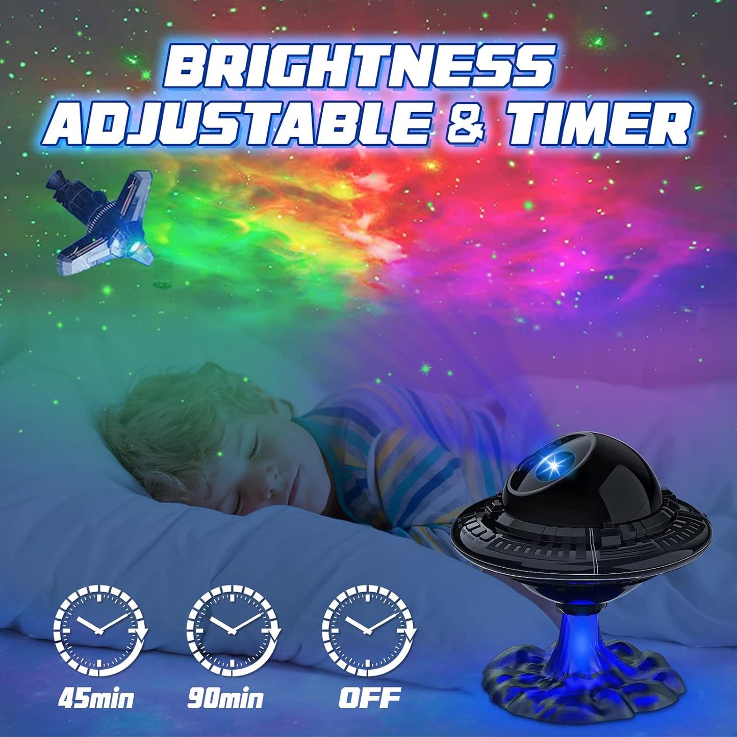 UFO starry sky projection lamp USB atmosphere lamp - YouWei Trade