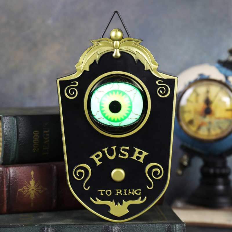 Design Halloween Eyeball Doorbell Decoration LED Electric Luminous Sounding