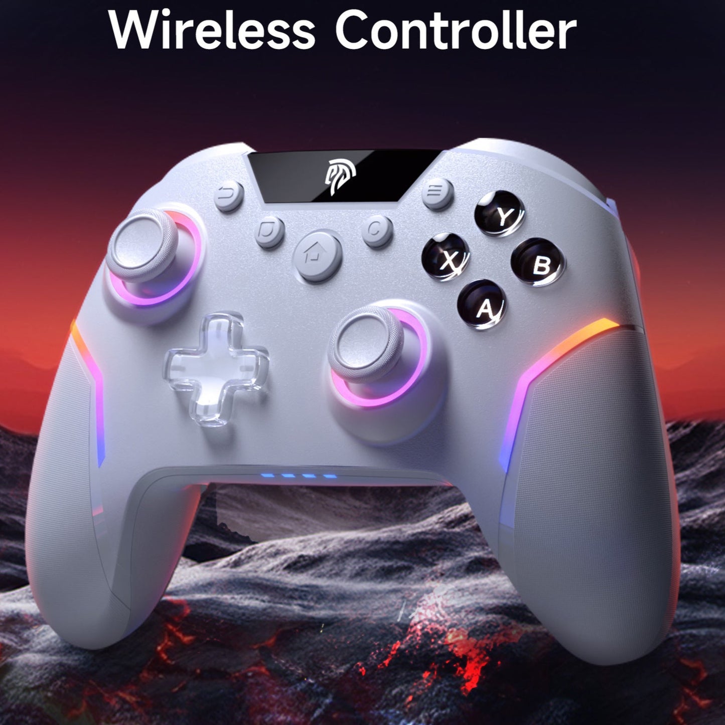 Wireless Gaming Controller with RGB Backlit