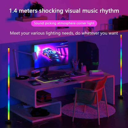 Floor Lamp Corner Wall Light RGB Lights with Bluetooth