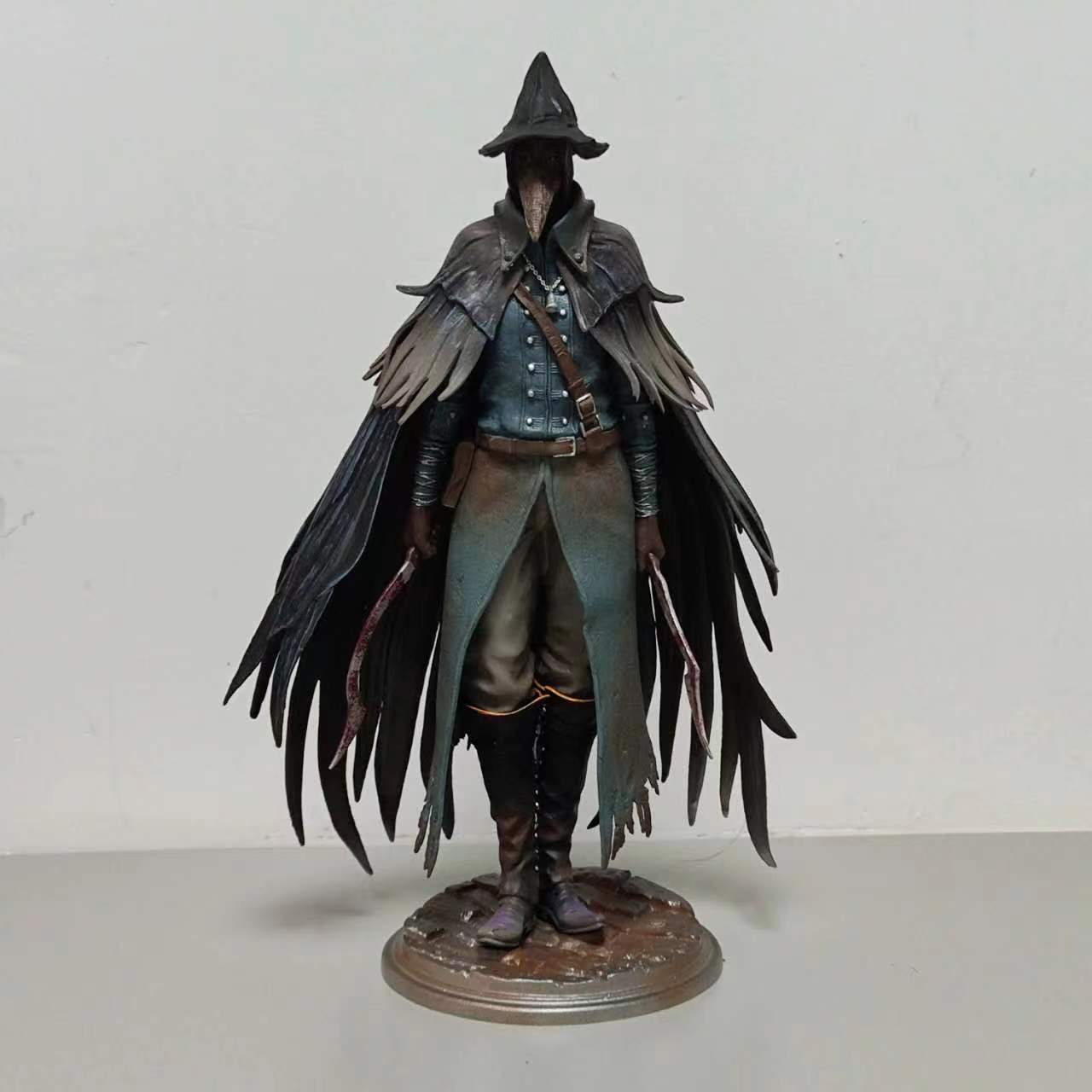 30cm Bloodborne Hunter Crow Feather Crow Hunter 1/7 Static Statue Figure