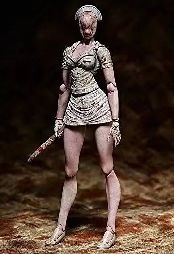 Silent Hill 2 Faceless Nurse Figure Bubble Head Nurse Movable Box Figures