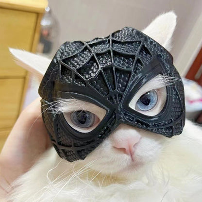 Spider Web Cat Mask